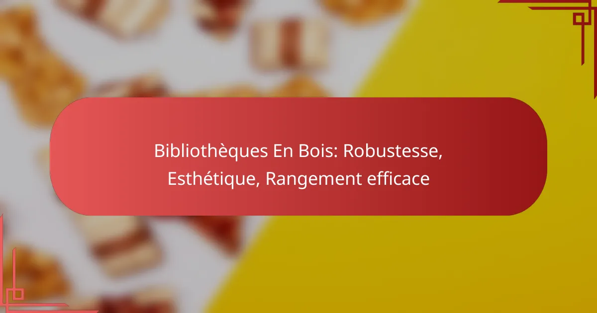 Bibliothèques En Bois: Robustesse, Esthétique, Rangement efficace