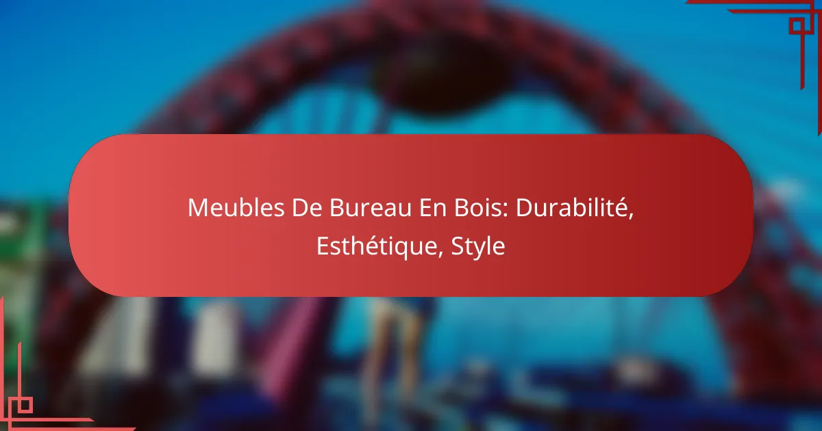 Meubles De Bureau En Bois: Durabilité, Esthétique, Style
